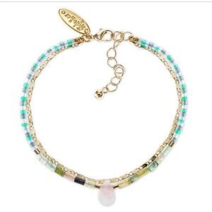 Style & Co Gold-Tone Mixed Bead Double-Row Bracelet